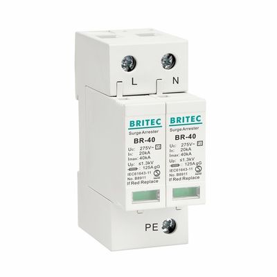 BR-40 3P Typ 2 Überspannungsschutzgerät SPD T2 Blitzschutzableiter Schutz 275V Blitzschutz Elektrischer SPD