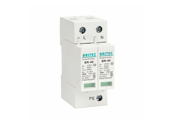 Einphasig-Art - Gerät-Blitz-Überspannungsschutz des Überspannungsschutz-2