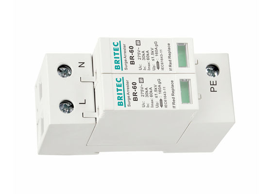 Blitz-Überspannungsschutz-einphasiges Wechselstroms der Energie-60ka elektrischer Überspannungsableiter