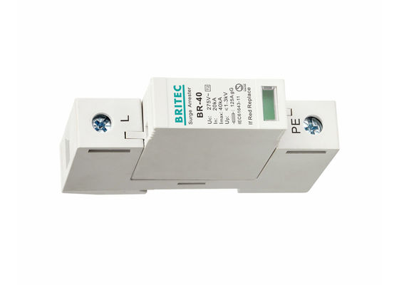 Blitzableiter-Lärm-Schienen-Antiblitz-Stromsystem IEC61643 SPD 40kA 1P