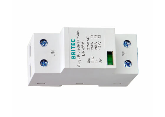 Hohe gegenwärtige Blitzableiter 25kA SPD einphasig-Stromversorgung Wechselstroms 275V