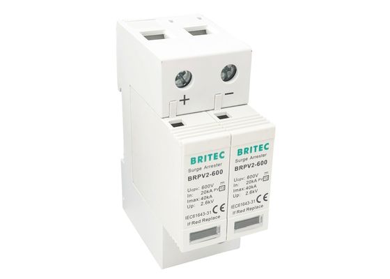 Steckbarer 2 Solarüberspannungsschutz Polen 600V für Solarinverter