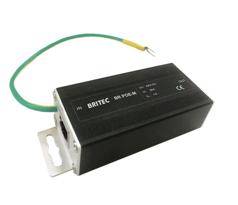POE Überspannungsschutz mit 5KA Nennstrom IP20 Schutz und Stahlgehäuse für RJ45 Netzwerk Überspannungsschutz POE Power Over Ethernet SPD