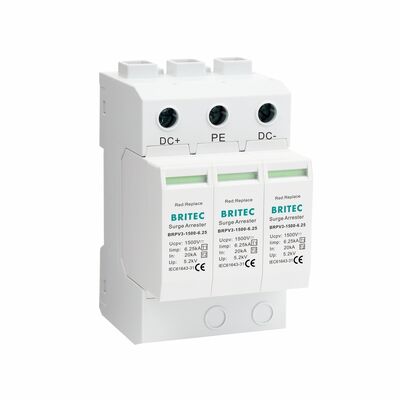 BRPV3-1500-6.25 Photovoltaische Überspannungshalter Modul 3 Schutzvorrichtung Solarenergiesysteme spd 1500v dc t1 t2 Solar Dc Spd pv Blitzschalter