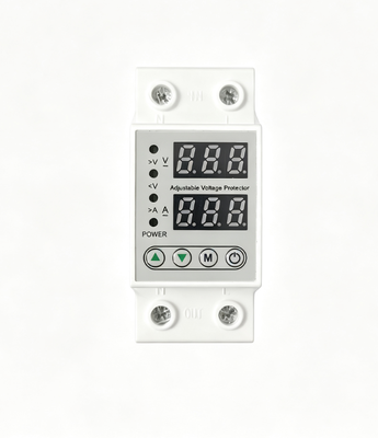 BROU03-63 63A Nennbetriebsstrom über Spannung Schutzvorrichtung AC 220V40A 63A 230V Digitaler Stromspannungsschutz Din Rail Einstellbarer Spannungsschutz